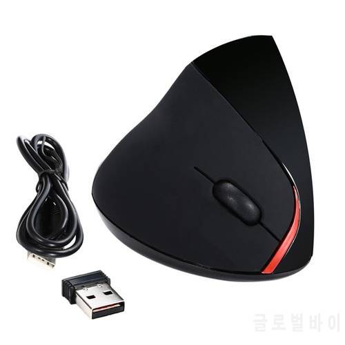 Ergonomic 2.4GHz Wireless USB Rechargeable Optical Vertical Mouse 1000DPI For Laptop PC A 253185