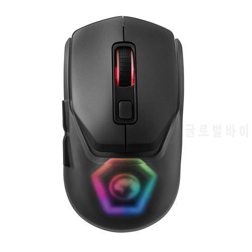 MARVO FIT PRO G1W Wireless Gaming And Office Mouse 7 Color Backlight Adjustable DPI USB Mice For Computer With Two Size Of Grips