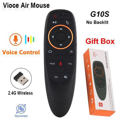 Voice Remote Air Mouse , 2.4G Wireless Remote Control with 6 Axis Gyroscope and IR Learning,for TV Box/PC/Smart TV/Projector