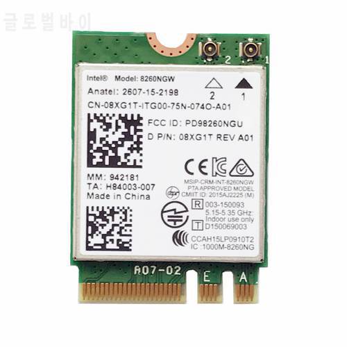 New Network Card For Intel Dual Band Wireless-AC 8260 8260NGW NGFF Card 867Mbps 2.4/5GHz Wifi For Bluetooth 4.2