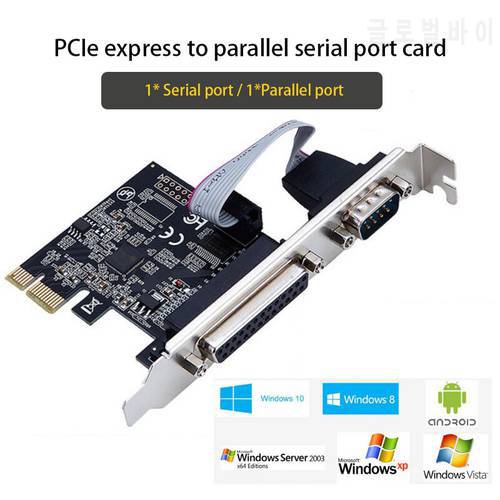 PCIE Port PCIe express to parallel serial port card adapter Converter Asix AX99100 chipset game PCIE Expansion card Riser card