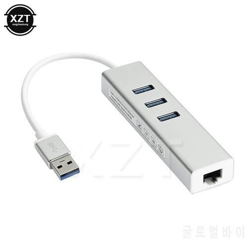 2022 Network Card Gigabit Ethernet RJ45 Lan With 3 Ports USB 3.0 HUB USB Splitter USB to Ethernet Adapter for Macbook Laptop