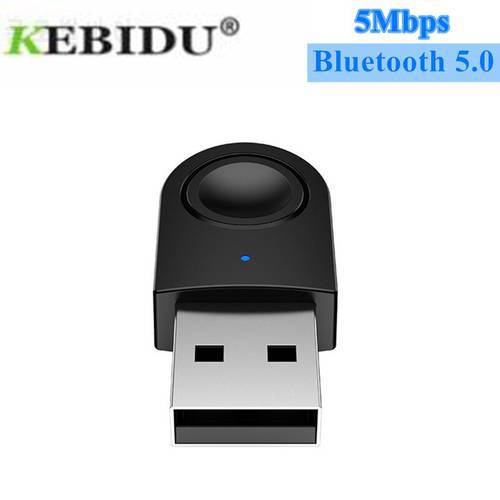 Kebidumei 5Mbps USB WiFi BTA-608 Bluetooth 5.0 Audio Equipment Adapter Mini WiFi Dongle Network Card for Windows 7/8/10