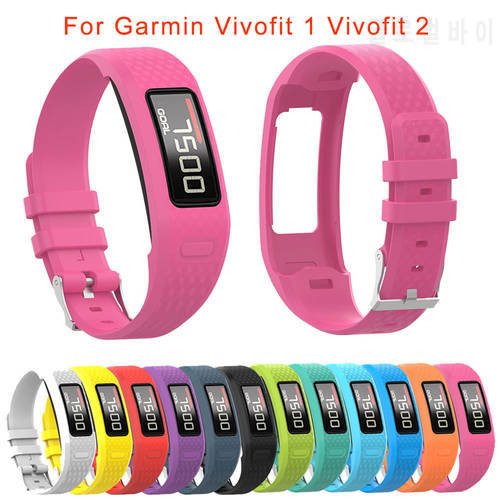 Watch Strap Watchband for Garmin Vivofit 1 2 vivofit1 Vivofit2 Soft Silicone Smartwatch Wrist Bracelet Belt S/L Size