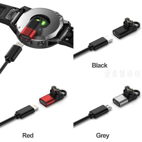 Type C/Micro USB/IOS Female To 4pin Charger Converter Adapter For Garmin Fenix 7 7S 7X 6 6S 6X Venu 2/2SVivoactive 3/4/4s Hot