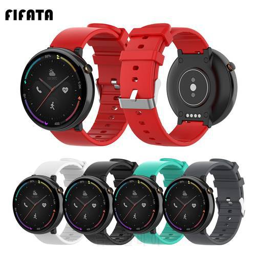 FIFATA Colorful Silicone Watch Strap For Xiaomi Huami Amazfit Verge Smart Watch For Amazfit A1807 Wristband Replace Accessories