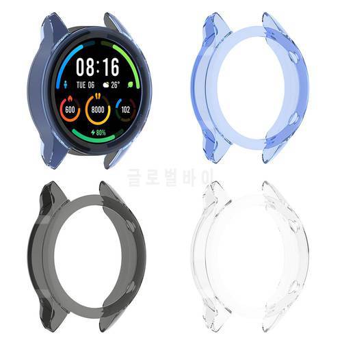 For Xiaomi Mi Watch Color Sport Case Silicone Shockproof Protective Cover Soft TPU Protector Shell Frame