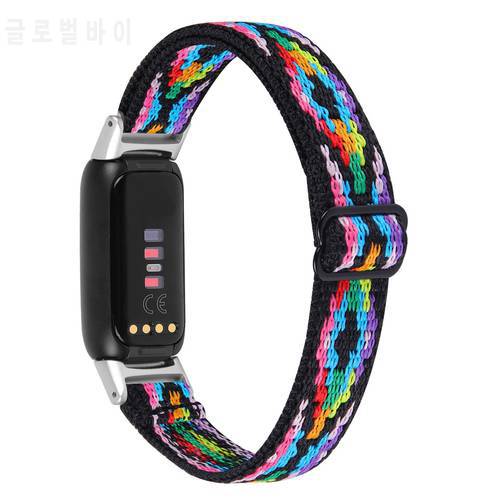 For Fitbit Luxe Strap Adjustable Elastic Nylo Watchstrap New Fashion Sports Replacement Bracelet Band For Fitbit Luxe Watchband