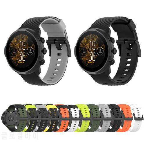 1pc Strap For Suunto 7 Replacement Wristband Sport Watch Band Suunto 9 Baro/9 Spartan/9 GPS Watch Bracelet Belt