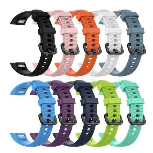 Huawei Honor Honor Band 5 Sports Silicone Strap Replacement Wristband Smart Sport Bracelet Antifouling Smart Watch Accessories