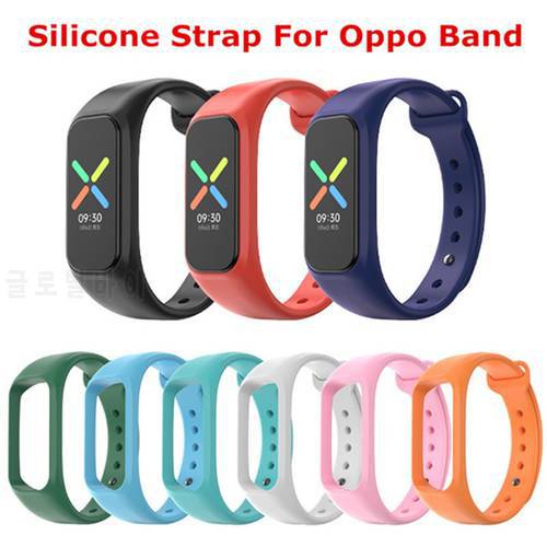 For Oppo Band Strap Silicone Replacement Wristband Sport Smart Watchband Bracelet for Oppo Watch Band Strap Accessories