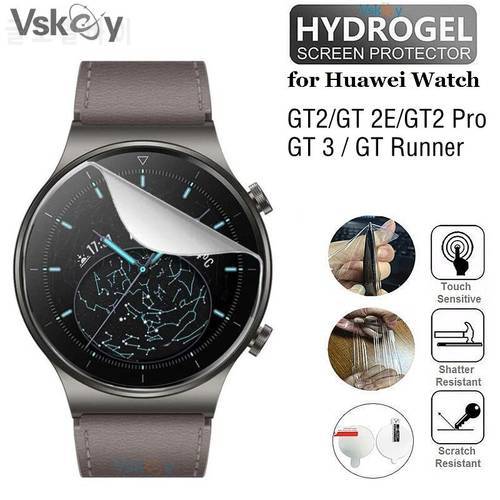 10PCS TPU Hydrogel Soft Screen Protector for Huawei GT 2 46mm 42mm GT2 Pro GT Runner GT 2E Round Smart Watch Protective Film