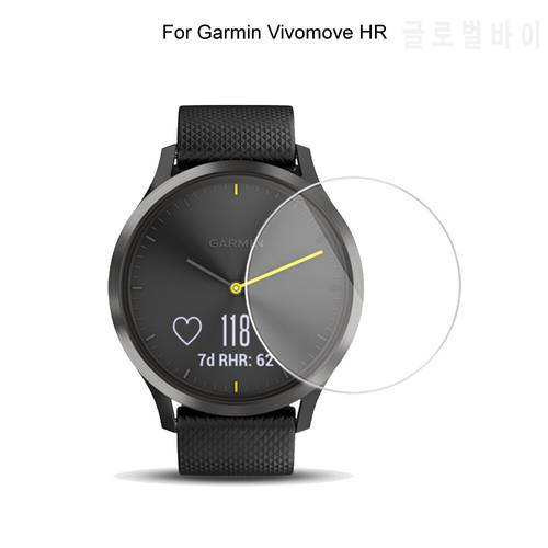 (3pcs) For Garmin Vivomove HR Smart Watch Screen Protector 2.5D Protective Tempered Glass Protecting Film Explosion-Proof