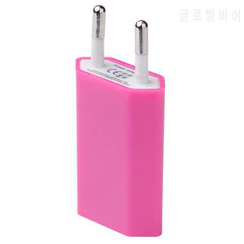 Portable EU Plug Candy Color Wall Mobile Phone Charger USB Travel Charging Adapter 500MA For Mobile Phone Dropshipping
