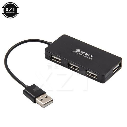 USB HUB 2.0 Hi-Speed 4 Ports USB 2.0 Hub Splitter Cable Adapter for Laptop Macbook Portable USB HUB