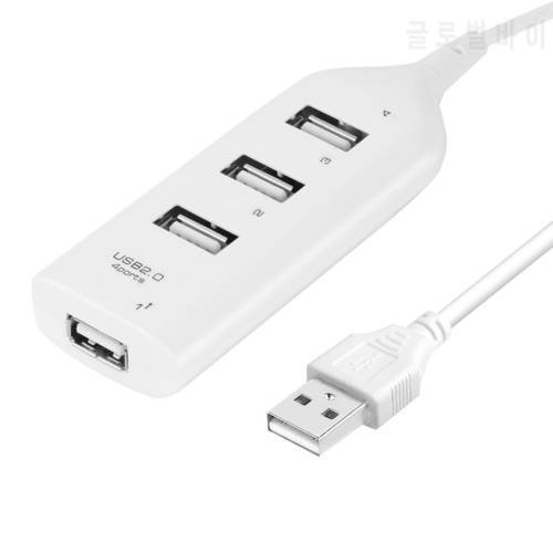 USB 2.0 High Speed 4 Ports Splitter Usb Hub Adapter for PC Laptop Computer Receiver Computer Peripherals Accessories