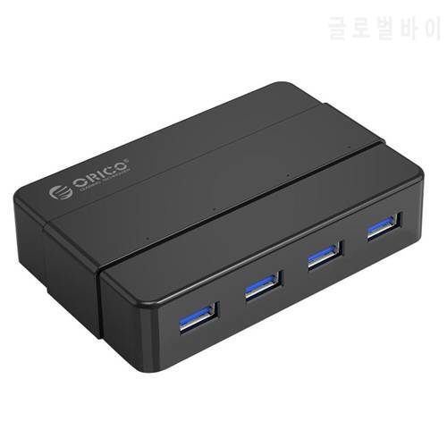 H4928-U3-V1 5Gbps USB 3.0 HUB 4 in 1 Splitter with 12V 2A Power Adapter for Laptop Desktop Accessories