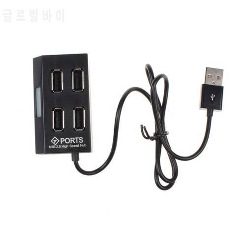 High Speed 4 Port USB 2.0 Hub USB Cable For Computer PC Laptop for Windows 7/8 XP Mac OS