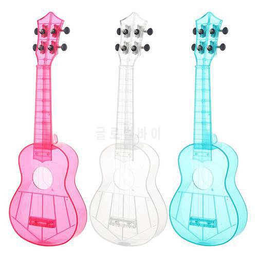 21Inch Soprano Ukulele Transparent PC Material Integral Unibody Lightweight Candy Colored 3 Strings Guitar