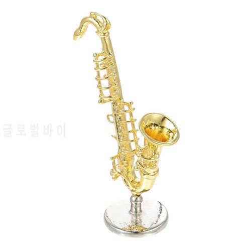 Mini Musical Instrument Saxophone Model Miniature House Decor Saxophone Model Western Musical Instrument Trumpet Model
