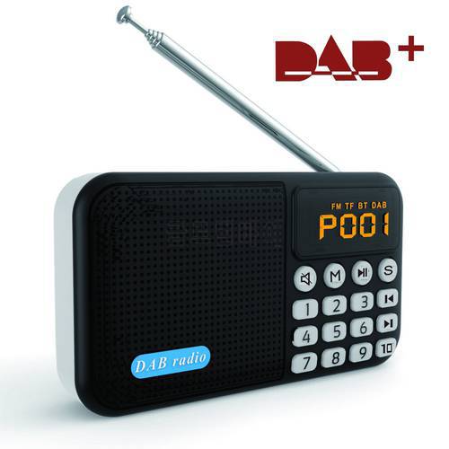 DAB/DAB+ Digital Pocket Radio FM Stereo Portable Rechargeable Hogar Shortwave Receiver Lightweight Bluetooth-compatible Speaker