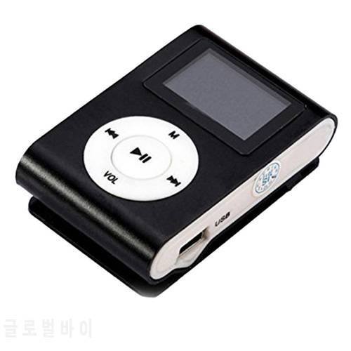 Metal Clip Digital Mini MP3 Player With 1.8 Inch LCD Screen Support TF Card USB 2.0 With 3.5mm Headphone Jack