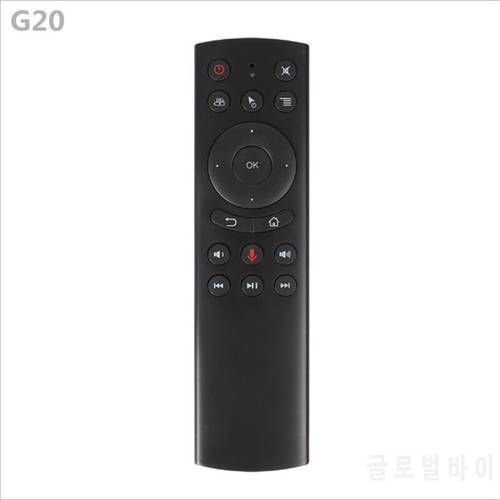 G20s controle remoto de voz gyro 2.4g sem fio mini teclado g20 mouse ar microfone para android caixa tv x96mini