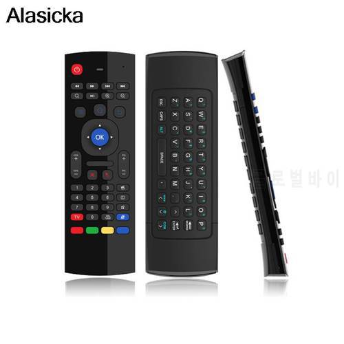MX3 Air Mouse with Microphone Voice IR Learning 2.4G Wireless Mini Keyboard Remote Control For I8 C120