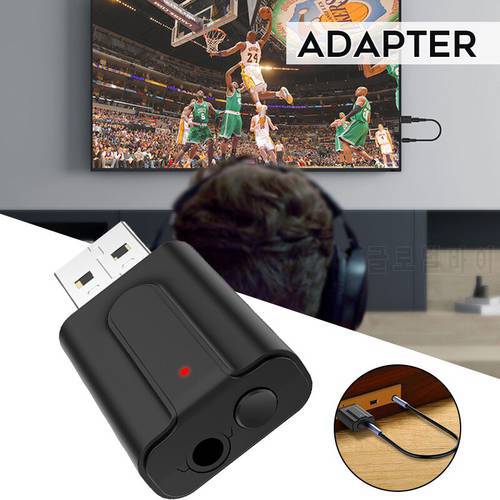 USB Bluetooth-compatible 5.0 Transmitter Receiver 2 in 1 Wireless Audio Stereo Adapter for TV PC Printer Headset Adapter DJA88