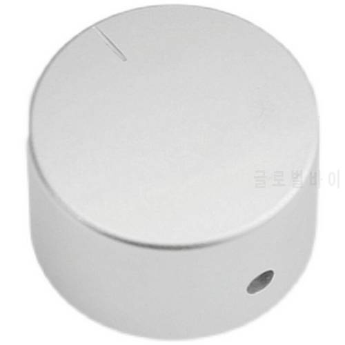 Silver Diameter 38mm High 25mm With Scale All Aluminum Solid Spherical Surface Audio Amplifier Volume Potentiometer Knob