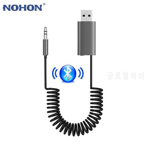 Bluetooth Receiver 5.1 Adapter Hands-Free Car Kits AUX Audio 3.5mm Jack Wireless Receiver TF Card Music for Car BT Transmitter
