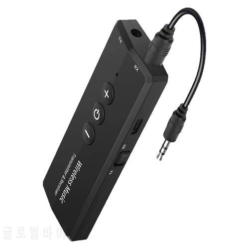 Bluetooth 5.0 Transmitter Receiver Wireless 3.5mm Audio Adapter for TV PC Headphones Home Sounds System Car/CD-Like Voice