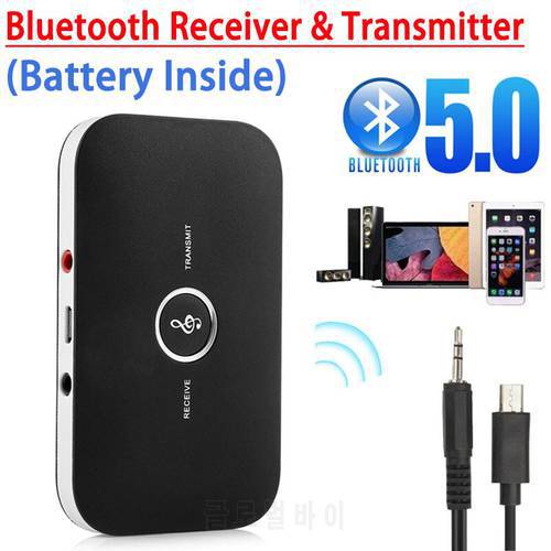 Stereo Bluetooth 5.0 Transmitter Receiver Audio 3.5mm AUX Jack Dongle Music Wireless Adapter For Car PC TV Headphones Speaker