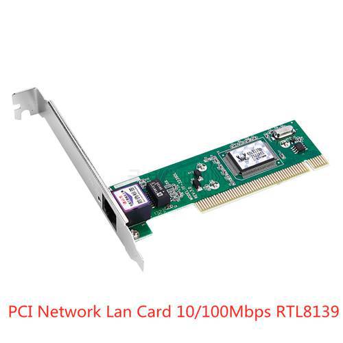 PCI Network Card 10/100Mbps for Desktop Ethernet Network Converter Controller NIC Chipset RTL8139D TXA001