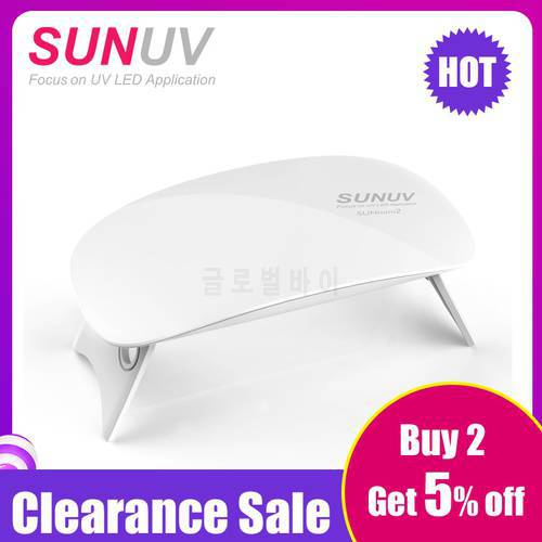 SUNUV SUNmini LED UV Nail Lamp Protable Mini Nail Dryer For Travel USB Charge Cable 45s/60s Timer