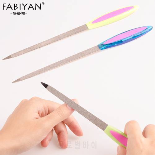 Stainless Steel Metal Dual Sided Nail Art File Polishing Buffer Grinding Rod Scrub Remover Gel UV Manicure Pedicure Tools Care