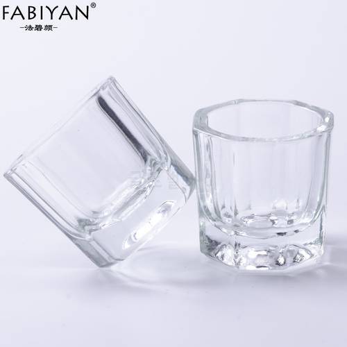 2PCS / Lot Glass Crystal Bowl Cup Dappen Dish Arcylic Powder Holder Container Nail Art Manicure Salon Tools