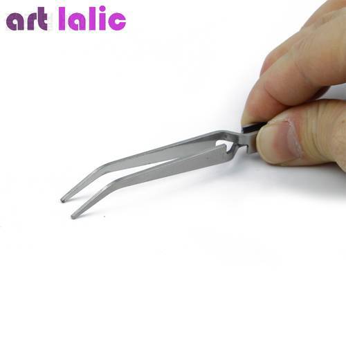 Acrylic UV Gel Tips Sculpture Tweezers Clip Pick Up Nail Art Tools Multi-Functions Rhinestones Nipper Nail Treatment