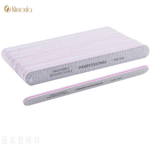100pcs Nail Art Gel Acrylic Tips Files For Pedicure Manicure Care Sanding Buffers Gray Straight Nail File 80/80 100/100 100/180