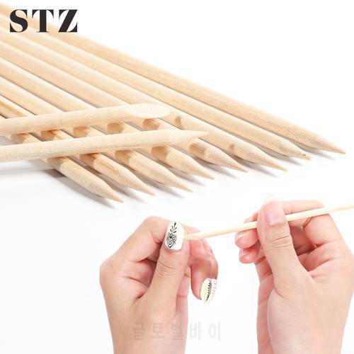 STZ 3 Types Nail Art Orange Wood Stick Pusher Remover Picker Cuticle Nail Designs Manicure Pedicure Care Tools Accessories 709