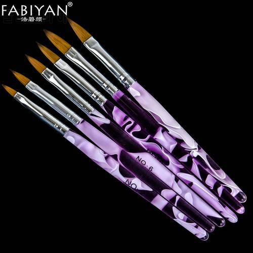 Acrylic Nail Art Brush Design Dotting Painting Drawing Crystal Pen Set Carving Salon Tips Extension Tool For Manicure