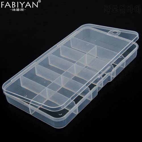 10 Cells Storage Case Container Organizer Empty Box For 100pcs False Tips Glitter Rhinestone Tools Plastic Nail Art Manicure Pro