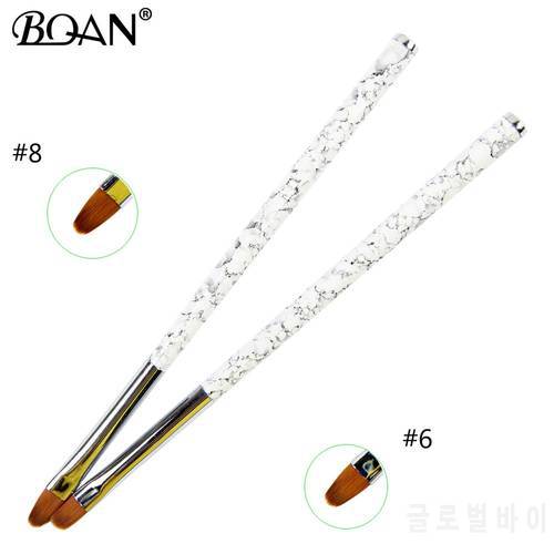BQAN 16 8 Professional Manicure UV Gel Brush Pen Transparent Acrylic Nail Art Painting Drawing Brush Phototherapy Tools
