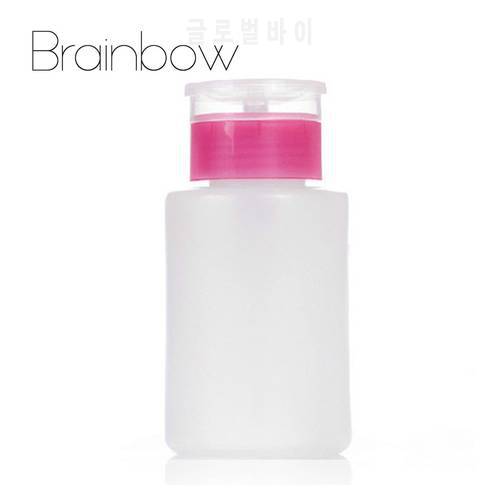 Brainbow 1pc Pump Polish Dispenser Nail Art Polish Cleaner Remover Empty Bottle 100ml Liquid Container Beauty Accessories Tools