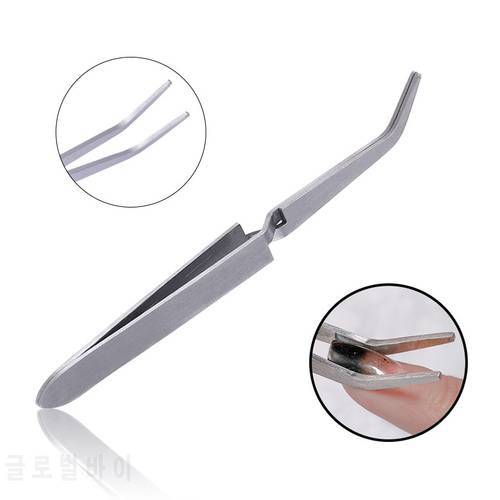 Nail Art Shaping Clip Stainless Steel Cross Action Tweezers Multi-Function Clip Tweezers Nipper Manicure Nail Art Tools