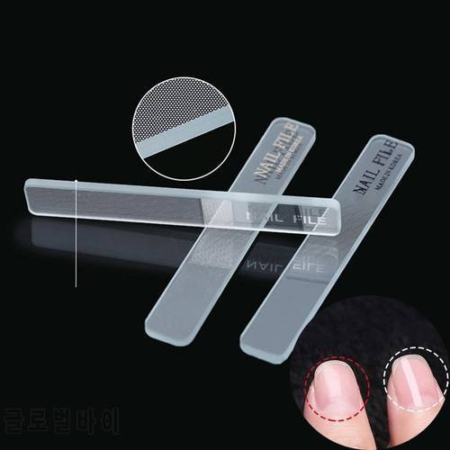 Professional Nano Glass Nail File Transparent Sanding Polishing Grinding Nail Art Manicure