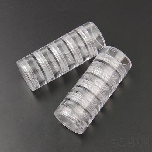 1 Set 30*77mm Transparent Empty Plastic Storage Boxes Nail Art Tip Glitter Pot Box Rhinestone Bead Gems Case