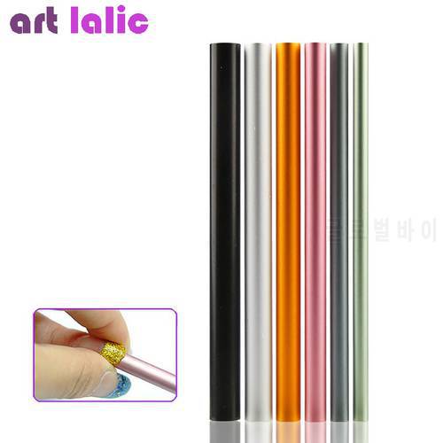 6Pcs/Set Artificial Form Acrylic C Curve Shaping Sticks Tube French Rod Nail Art Tips UV Gel Manicure Tools