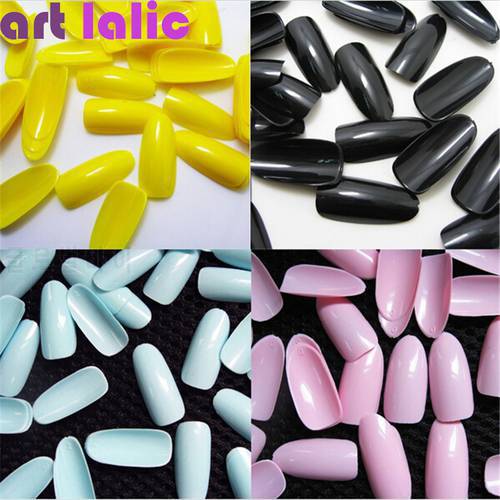 500 Pcs French False Art Full Round Acrylic UV Gel Tip 14 Colors Best Gift for Lady Nails Make Up