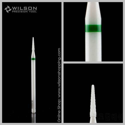 Small Conical-White Solid Ceramic(6300312) - WILSON Ceramic Nail Drill Bit&Zirconia Ceramic Dental Burs